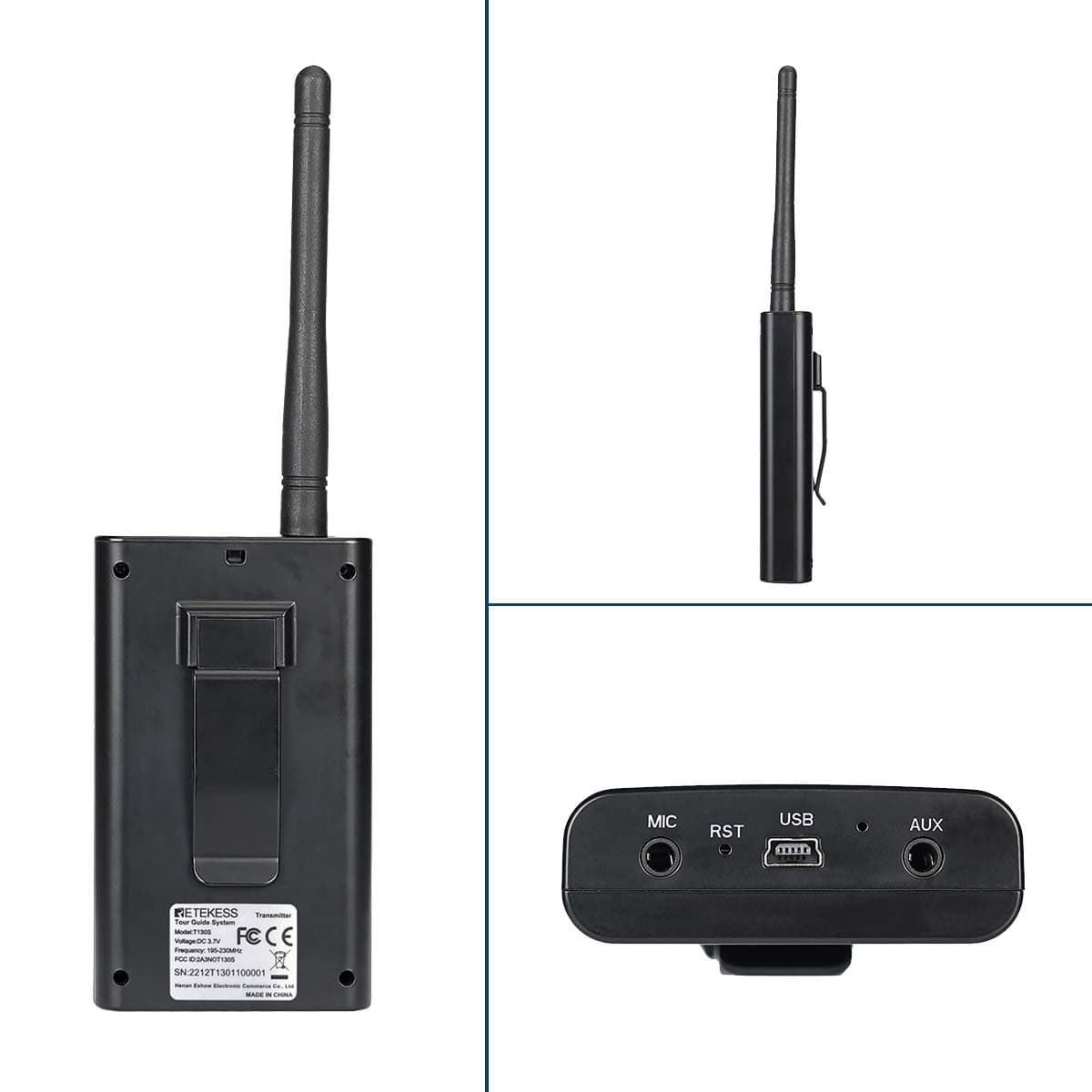 Retekess T130S T131S Radioguide per Visite Guidate con Base di Ricarica a 16 Porte