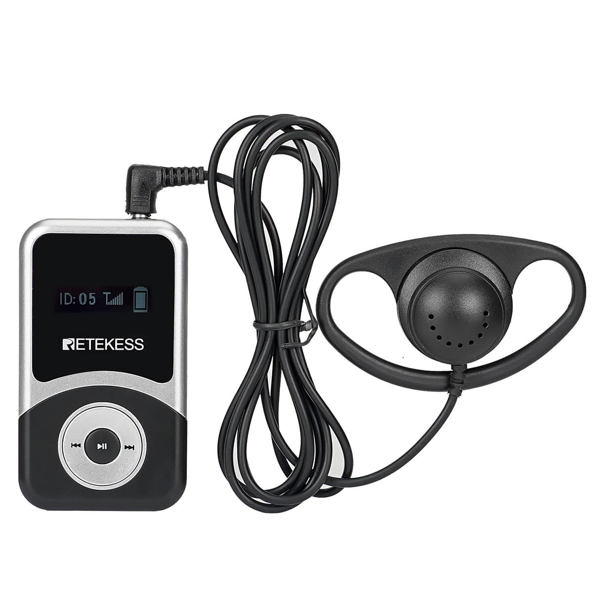 Retekess T130S T131S Sistema di Radioguida Whisper Group per Tour, Visite Alle Fabbriche, Chiese, Scuole, Interpretariato con Scatola di Ricarica a 64 Slot