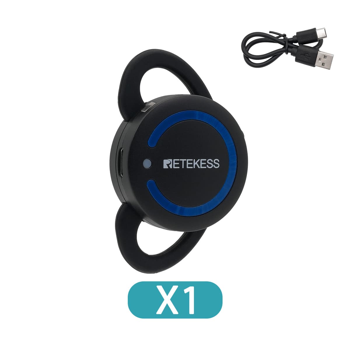 Retekess TT126R Ricevitore con Gancio per l'orecchio per Sistema di Guida Turistica, Adatto per l'orecchio Sinistro e Destro, Comodo da Indossare