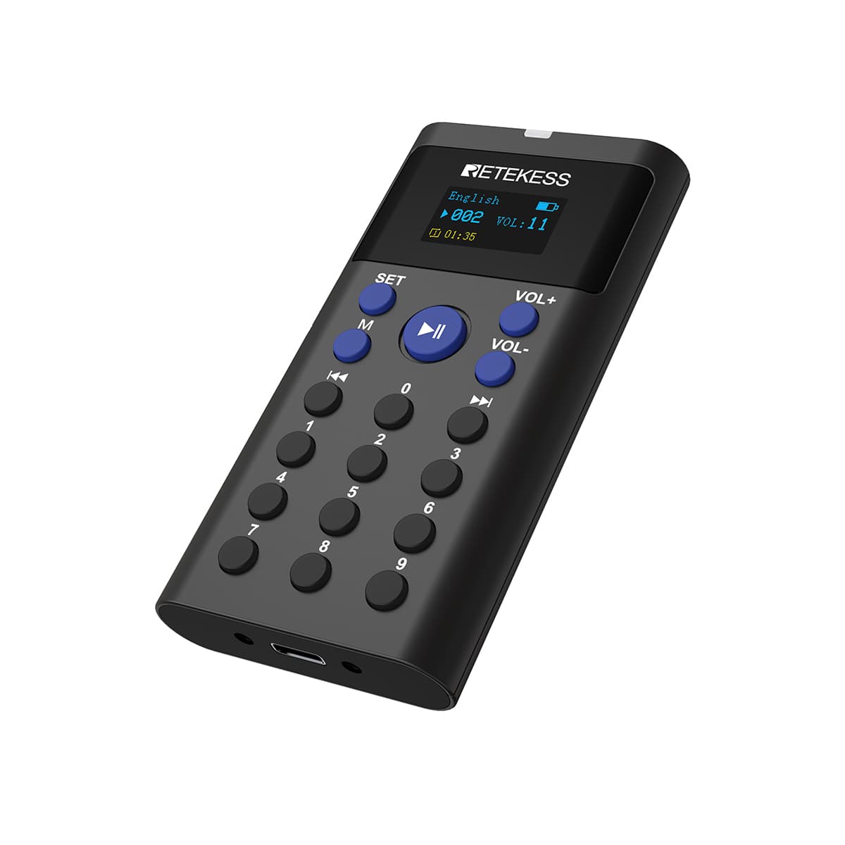 Retekess TT128 Sistema di Tour Autoguidato con Guida Audio e Base di Ricarica a 16 Porte per Musei, Mostre e Fabbriche